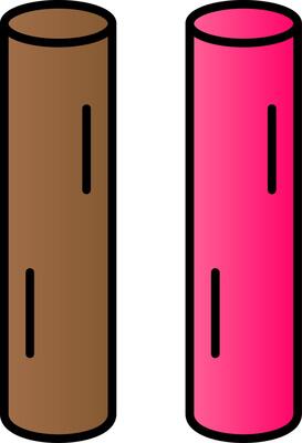 Chalk Line Filled Gradient  Icon