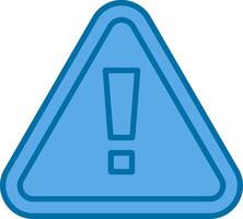 Dangerous Goods Filled Blue  Icon vector