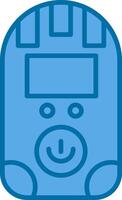 Dosimeter Filled Blue  Icon vector