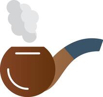 Smoking Pipe Flat Gradient  Icon vector