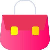 Shoulder Bag Flat Gradient  Icon vector