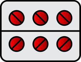 Medicine Line Filled Gradient  Icon vector