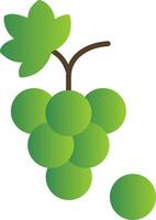 Grapes Flat Gradient  Icon vector