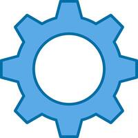 Optimization Filled Blue  Icon vector