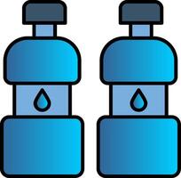 Two Bottles Line Filled Gradient  Icon vector