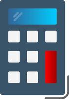 Calculator Flat Gradient  Icon vector