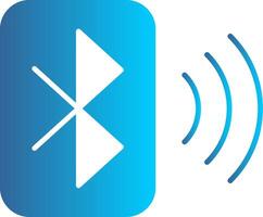 Bluetooth Flat Gradient  Icon vector