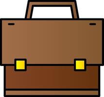 Suitcase Line Filled Gradient  Icon vector