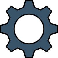 Optimization Line Filled Gradient  Icon vector