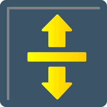 Up Down Flat Gradient  Icon vector