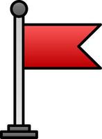 Flag Line Filled Gradient  Icon vector