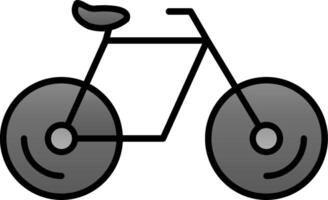 bicicleta línea lleno degradado icono vector