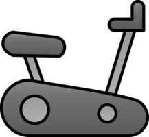 Exercising Bike Line Filled Gradient  Icon vector