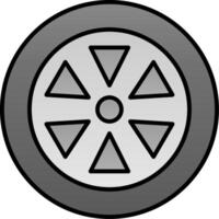 Wheel Line Filled Gradient  Icon vector