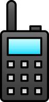 Walkie Talkie Line Filled Gradient  Icon vector