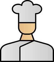 Chef Line Filled Gradient  Icon vector