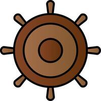 Helm Line Filled Gradient  Icon vector