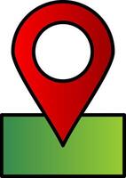 Map Line Filled Gradient  Icon vector