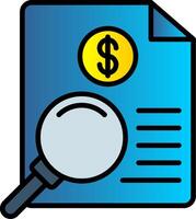 Investigation Line Filled Gradient  Icon vector