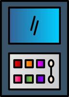Makeup Kit Line Filled Gradient  Icon vector