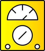 Voltmeter Line Filled Gradient  Icon vector