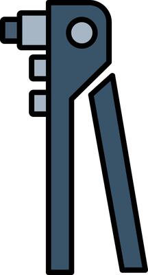 Riveter Line Filled Gradient  Icon