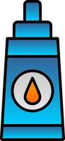 Lubricant Line Filled Gradient  Icon vector