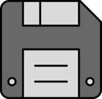 Diskette Line Filled Gradient  Icon vector