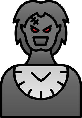Baron Line Filled Gradient  Icon