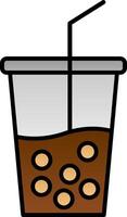 Soft Drink Line Filled Gradient  Icon vector