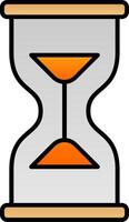 Hourglass Line Filled Gradient  Icon vector
