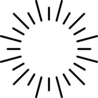 Fireworks Line Filled Gradient  Icon vector