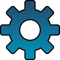 Gears Line Filled Gradient  Icon vector