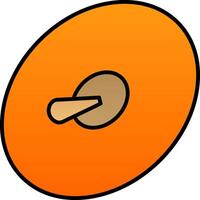 Cymbals Line Filled Gradient  Icon vector