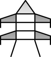 Tower Line Filled Gradient  Icon vector