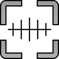 Barcode Scanner Line Filled Gradient  Icon vector