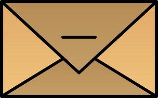 Email Line Filled Gradient  Icon vector