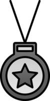 Medal Line Filled Gradient  Icon vector