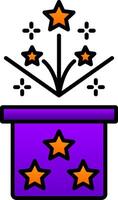 Magic Box Line Filled Gradient  Icon vector
