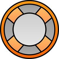 Lifebuoy Line Filled Gradient  Icon vector