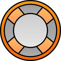 Lifebuoy Line Filled Gradient  Icon vector