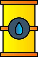 Barrel Line Filled Gradient  Icon vector