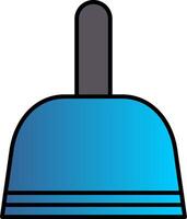 Dustpan Line Filled Gradient  Icon vector