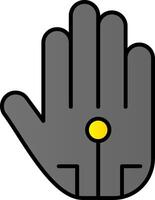 Wired Glove Line Filled Gradient  Icon vector