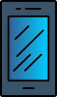 Mobile Phone Line Filled Gradient  Icon vector