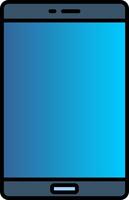 Smart Phone Line Filled Gradient  Icon vector