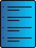 To Do List Line Filled Gradient  Icon vector