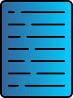 Declare Line Filled Gradient  Icon vector