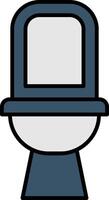Toilet Line Filled Gradient  Icon vector