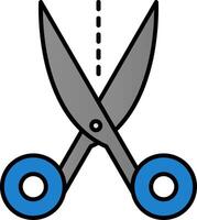 Scissors Line Filled Gradient  Icon vector